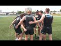 Glasgow Warriors cool down with water balloons