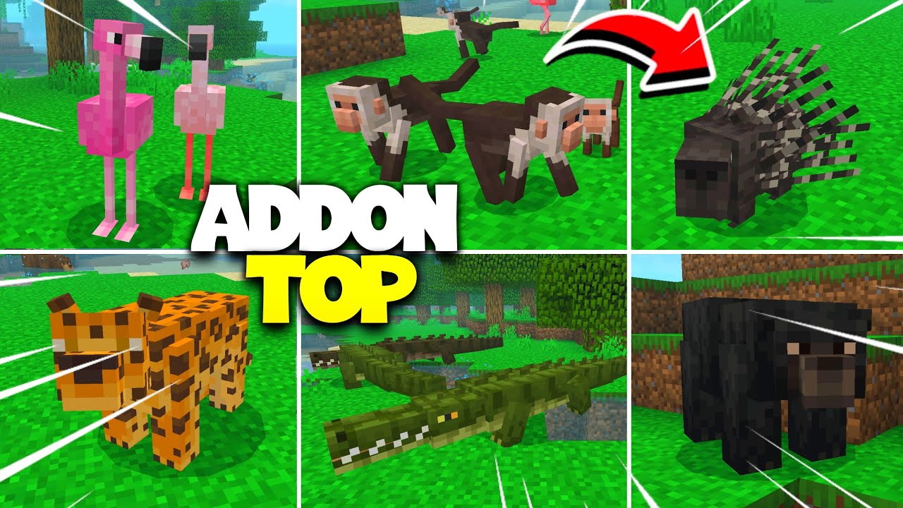 NOVO ADDON DE NOVOS ANIMAIS PARA MINECRAFT PE 1.20! (Minecraft bedrock ...
