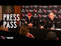 Monti ossenfort and jonathan gannon press conference  nfl draft day one