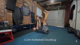 1-arm Kettlebell Deadbug
