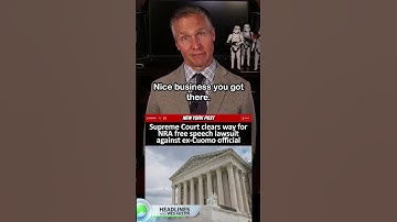 Supreme Court Rules in Favor of NRA in Free Speech Lawsuit #shorts  #shortsfeed #supremecourt