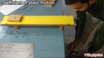 Coefficient of static Friction || block and horizontal surface #11thphysics @a2zpractical991