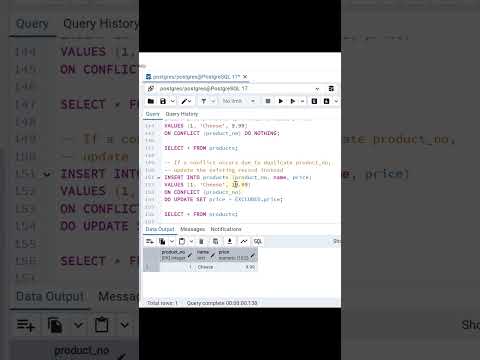 PostgreSQL UPSERT INSERT