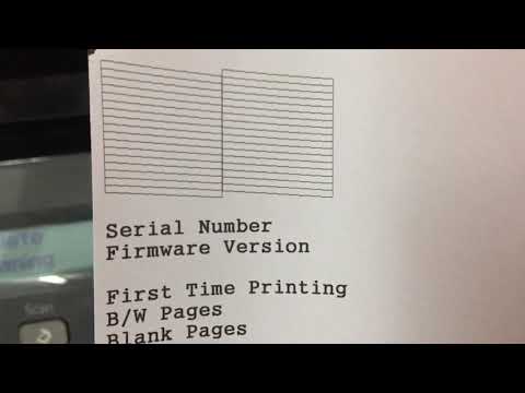 Epson M200 How to print nozzle check and clean printer head clogged on printer control panel