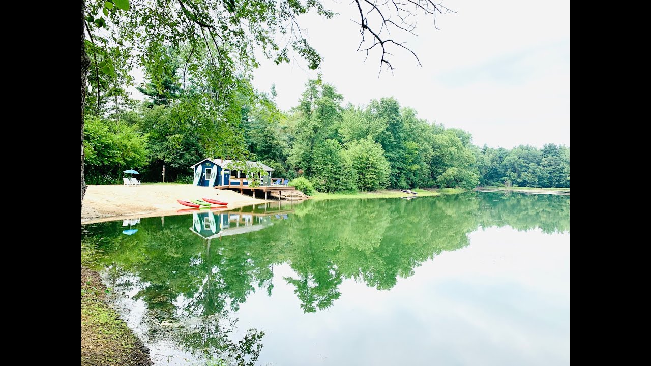 Private Lakefront Land for Sale 13.5 acres with Pole Barn in Porter