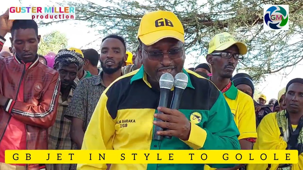 Watch How Hajj Galm Baraka Jets in to Golole in style,listen to his powerful speech at Baraza park