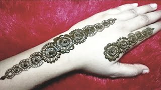 Back hand stylish jewellery mehndi design||Neha mehndi artist. screenshot 1