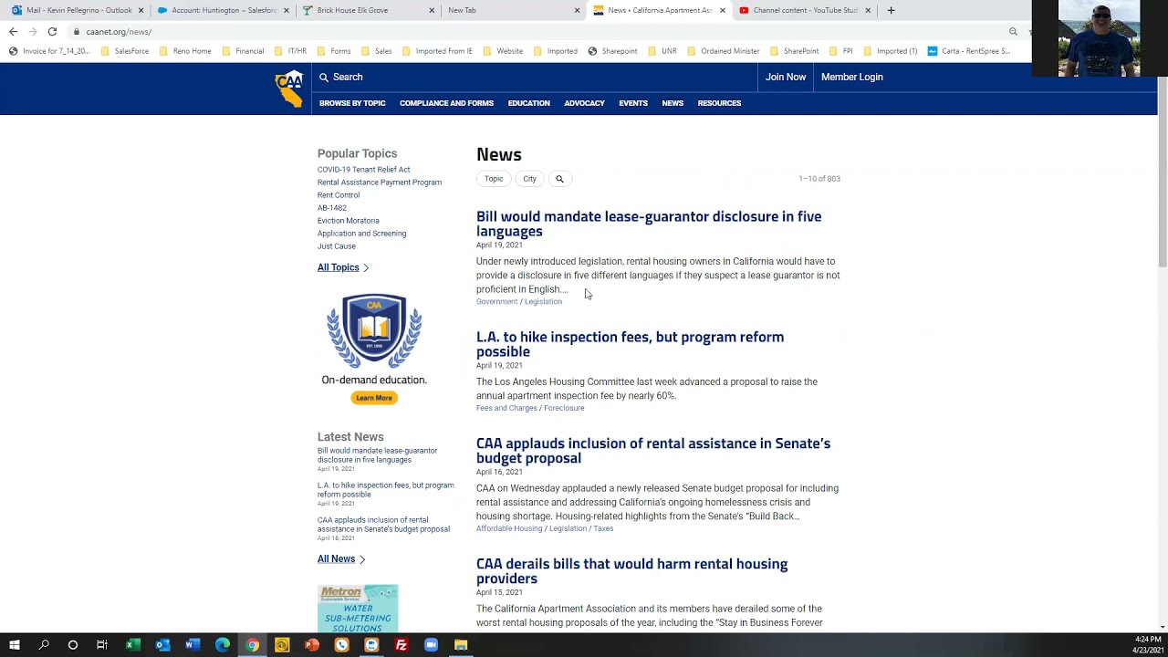 California Apartment Association site Overview YouTube