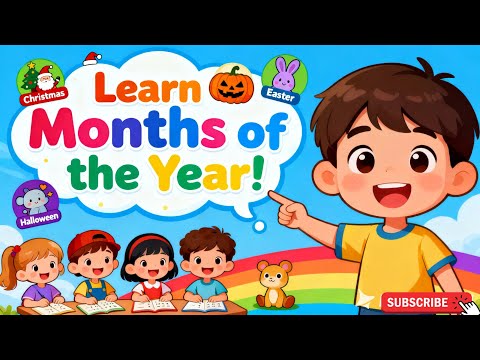 Aprenda os Meses do Ano para Crianças | Baby Cartoon | Educational Toddler Learning Video
