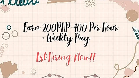 HIGH PAYING VIETNAMESE ESL COMPANY| EARN 200PHP-400PHP PER HOUR | WEEKLY SALARY
