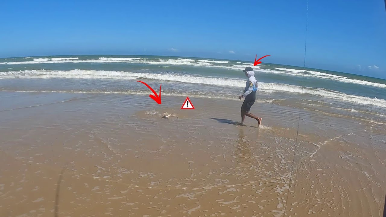 MEU DEUS!! FOI ASSUTADOR CARA A CARA COM O MAIOR PERIGO DOS MARES!!! PESCA DE PRAIA