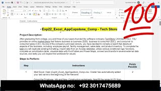 Exp22_Excel_AppCapstone_Intro_Collection | Exp22 Excel AppCapstone Comp v2 1 #exp22_excel