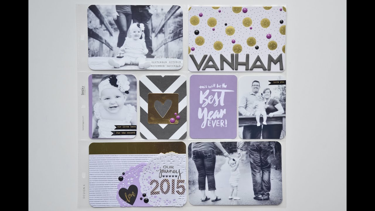 Project Life Family Album - Title Page