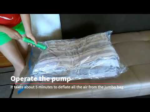 Manual for Boonew Jumbo Space Saver Bags with pump or vacuum