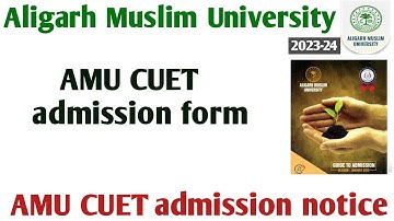 AMU CUET Admission form reopen 2022