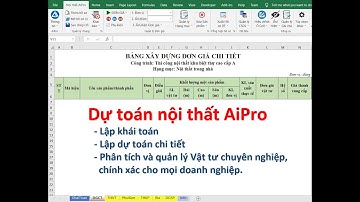 Hướng dẫn quản lý diễn giải đo bóc khối lượng trong khái toán phần mềm Dự toán nội thất AiPro