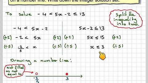 Solving an inequality and finding the integer solution set