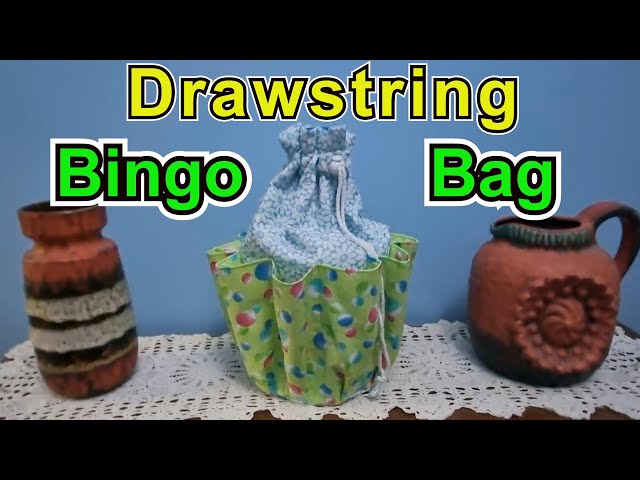 How to sew a multi pocket drawstring Bingo Dauber Bag Craft or picnic multi purpose tool carry bag - YouTube how-to-sew-a-multi-pocket-drawstring-bingo-dauber-bag-craft-or-picnic-multi-purpose-tool-carry-bag-youtube