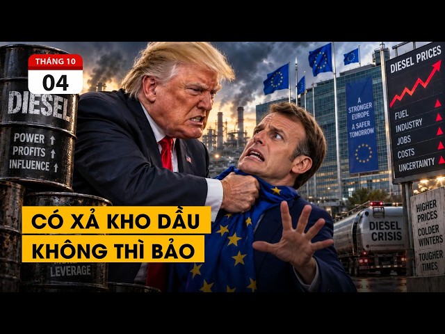 Châu Âu khốn khổ với ông Trump vì dầu Diesel. Xả hàng cũng dở, mà găm hàng cũng toang.