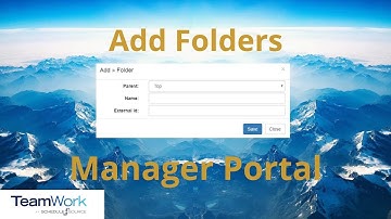 TeamWork 5 Manager Tutorial: How to Add Organization Folders
