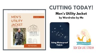Cutting Men's Utility Jacket by Wardrobe By Me Patterns