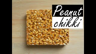 Peanut Chikki Recipe || Moongfali Chikki || Peanut Jaggery Bar