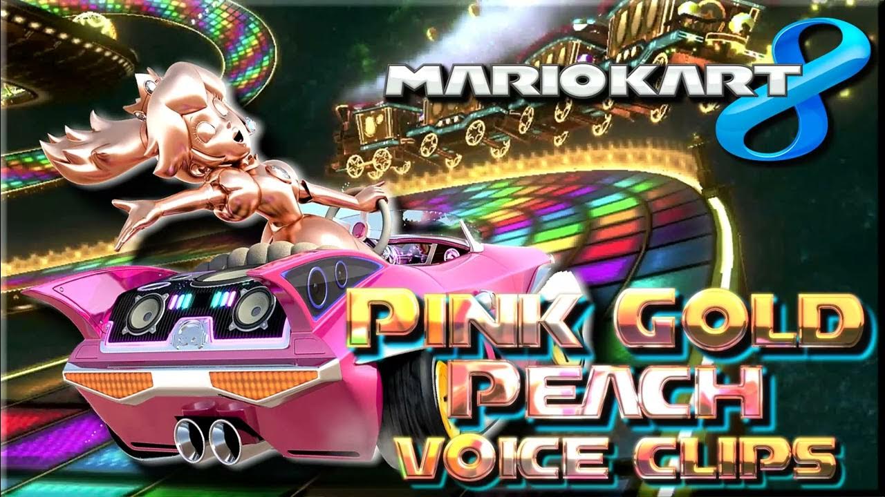 All Pink Gold Peach Voice Clips • Mario Kart 8 • All Voice Lines