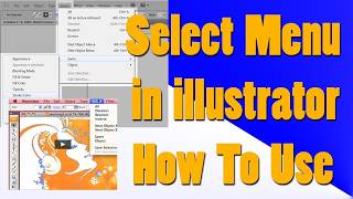 Select Menu Bar in Adobe Illustrator | Learn Select Menu in Illustrator #trending #education