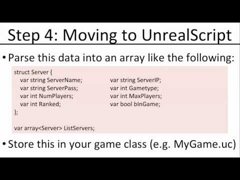 UDK Tutorial: Server Browser