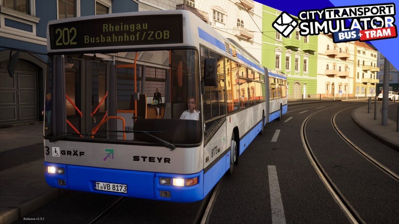 Den Gräf & Steyer Gelenkbus freigeschaltet und die erste Fahrt! | City Transport Simulator #21