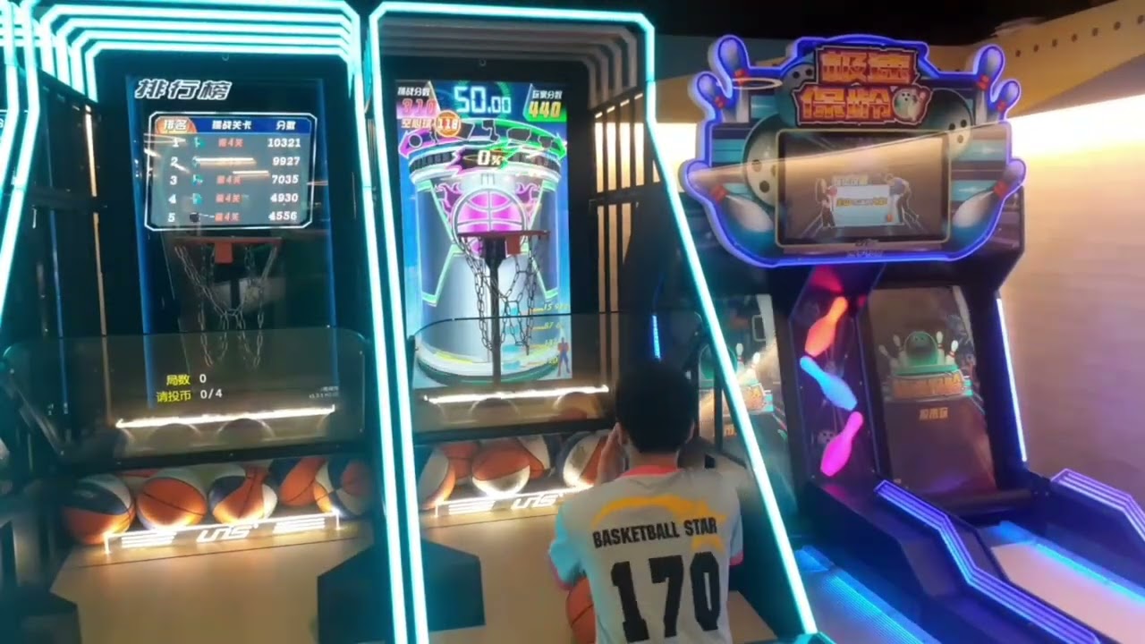 炫動3代籃球機8顆硬橡膠球-威的魔手終極模式能威出5000分嗎？ Storm Shot III in Ultimate Challenge with 8 hard balls 