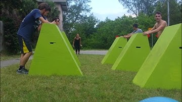 Caitlin running the Quintuple Steps