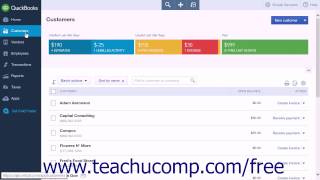 QuickBooks Online Plus 2015 Tutorial Creating Customer and Vendor QuickReports Intuit Training