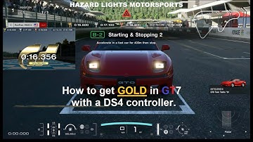 GT7 How to get GOLD in National B-2 License Test in a DS4 controller. #GranTurismo7 #GT7 #PS4 #DS4