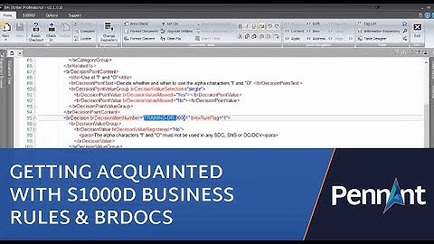 Getting Acquainted with S1000D Business Rules and BRDOCS