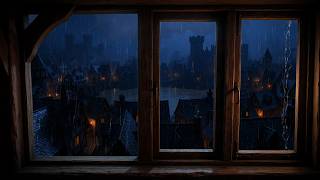 A Rainy Night in a Forgotten Medieval Kingdom 🌧️ Cozy Sleep Ambience