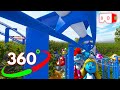 🔴VR 360° The Smurfs Roller Coaster