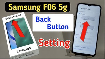 Samsung galaxy F06 5g back button setting | Samsung F06 me back button kaise lagaye/navigation key