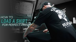 How To Load A Shirt Straight For Perfect Prints! | Beginner Screen Printing Tips