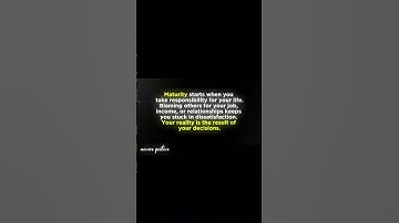 Take Control: Maturity Begins with Responsibility