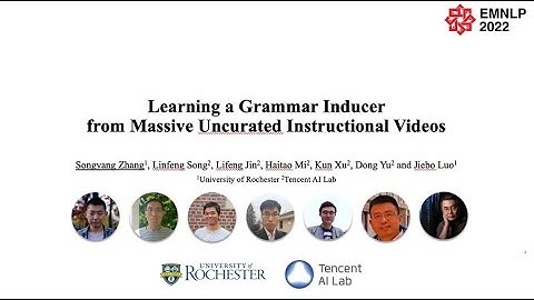 Learning a Grammar Inducer by Watching Millions of Instructional YouTube Videos | EMNLP 2022