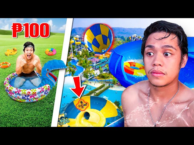 LOW BUDGET vs EXPENSIVE WATERPARK!! (Sobrang mahal) class=