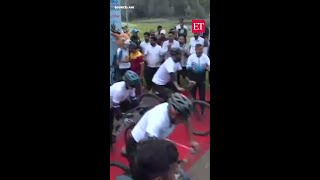 J&K CM Omar Abdullah flags off Grand Cyclothon 2026 in Srinagar on World Bicycle Day