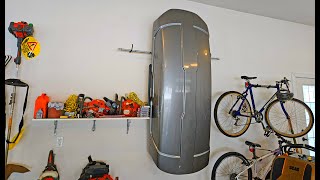 Thule Roof Carrier Hanging on Wall for 3 Yrs, any Damage? How Store & Install Thule Box by Yourself