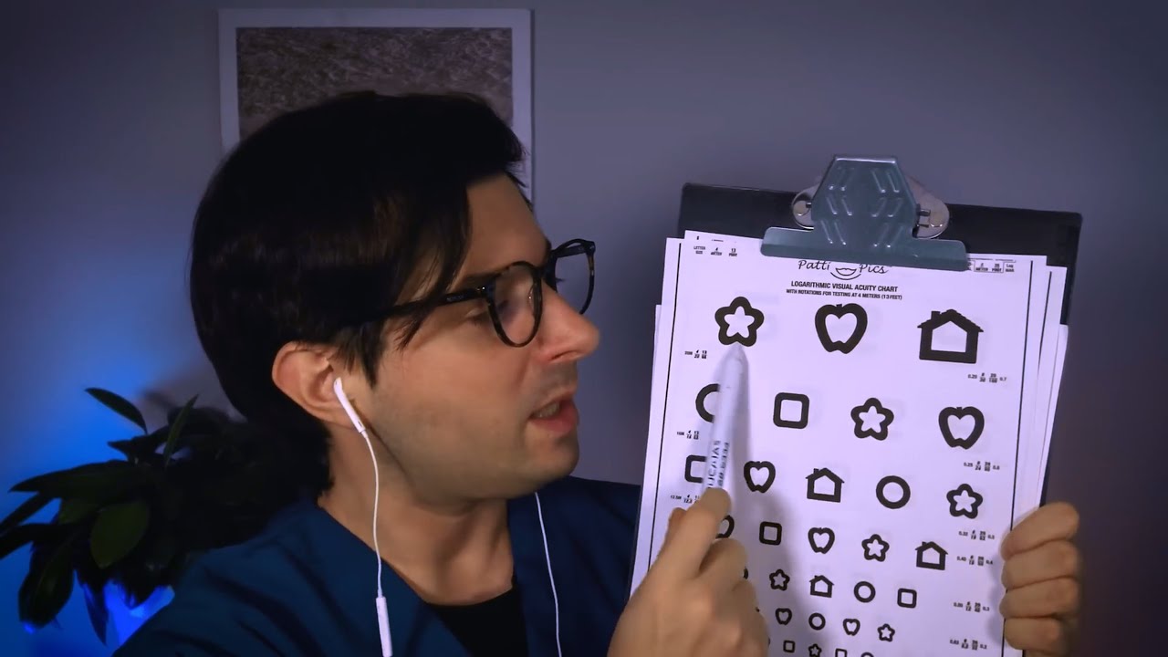 asmr Examen de Nervios Craneales Evaluación  Detallada