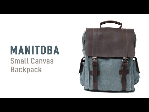 Make Your Own Waxed Canvas Backpack with Leather Accent 