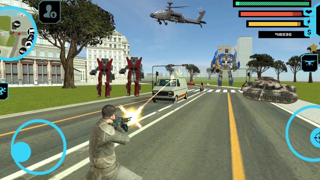 Urban Hacker (Destroy Public Vehicle) Robot Car Crash(Urban Hacker