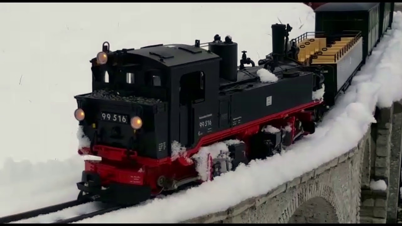 Die SAB Fahrdienst im Winter und am Karfreitag  2018 auf der Gartenbahn