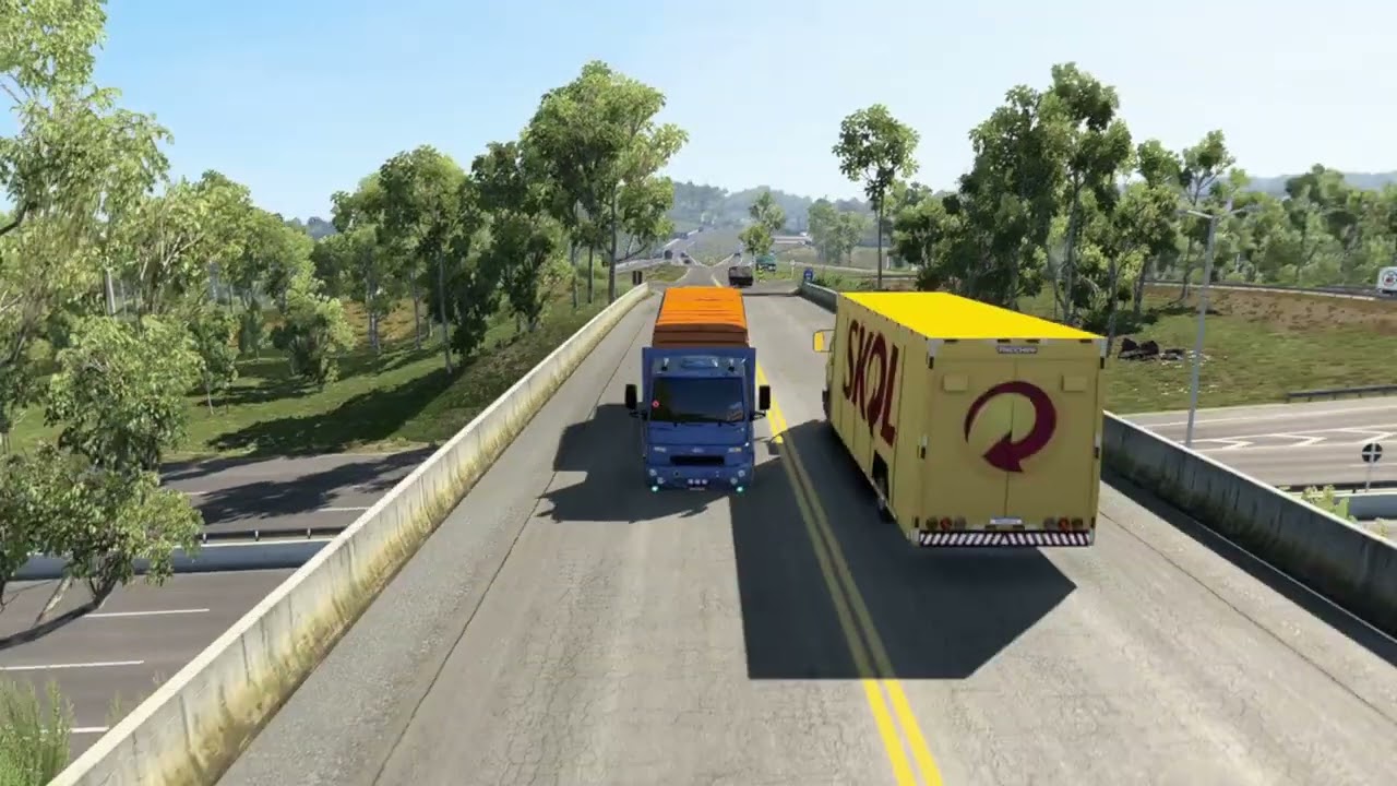 FIZ UMA VIAGEM NO FORD CARGO 2428E ELE ESTA COM O MOTOR ORIGINA AINDA ETS 2 1.57