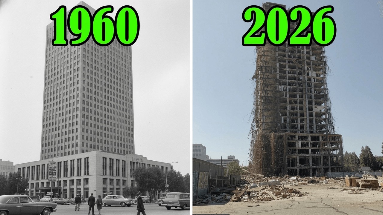 ⁣THEN and NOW Hollywood Movie Locations That No Longer Exist
